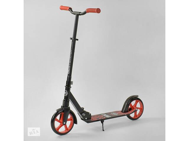 Самокат Best Scooter Wolf 52738 Складной, Амортизатор, Подножка (361650)