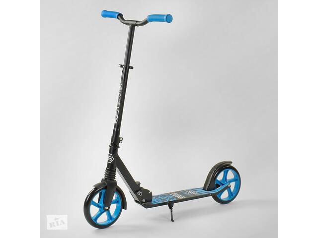 Самокат Best Scooter Wolf 76537 Складной, Амортизатор, Подножка (361651)