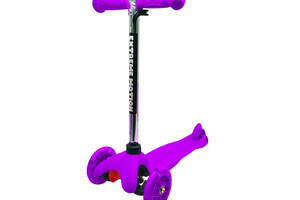 Самокат детский 3-х колесный Bambi SC20101 светящиеся колеса Фиолетовый