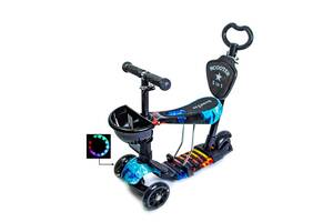 Самокат детский Scooter 5 in 1 Fire and Ice Разноцветный (883545660)