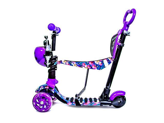 Самокат детский Scooter Божья коровка 5 in 1 Orchid Фиолетовый (862127250)