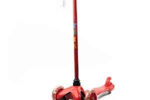 Самокат детский трехколесный iTrike Mini BB 3-013-5-R с светящимися колесами Красный
