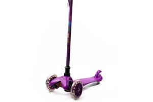 Самокат детский трехколесный iTrike Mini BB 3-013-5-V с светящимися колесами Фиолетовый