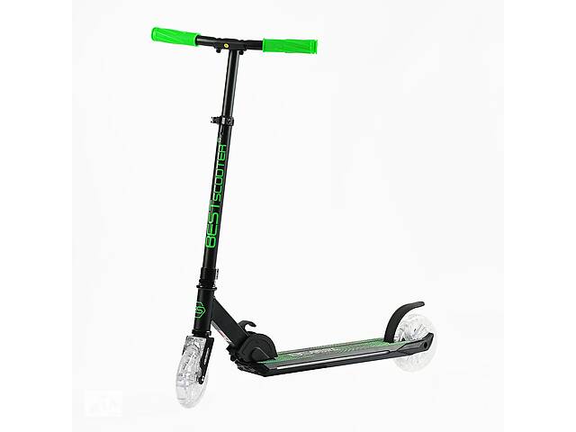 Самокат двухколесный Best Scooter PU колеса 145 мм Black (150272)