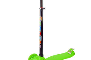 Самокат дитячий 3-х колісний Scooter Maxi SC2401(Green) колеса що світяться, зелений