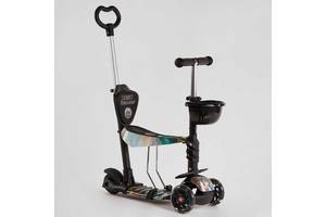 Самокат с подсветкой Best Scooter Абстракция PU колеса 50 кг 5 в 1 Multicolor (116953)