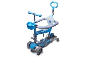 Самокат Scale Sports Smart 5 в 1 PU колеса Blue (1713425460)