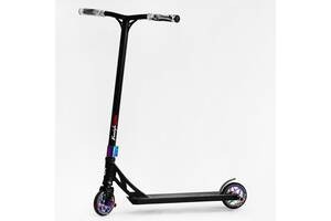 Самокат трюковый Best Scooter Freestyle Pro HIC-система пеги алюминиевый диск и дека колёса PU Black (115640)