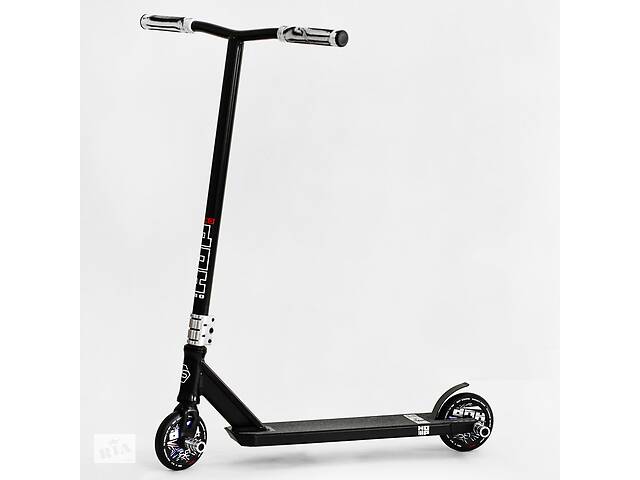 Самокат трюковый Best Scooter Hop Pro HIC-система пеги алюминиевый диск и дека колёса PU Black (115636)