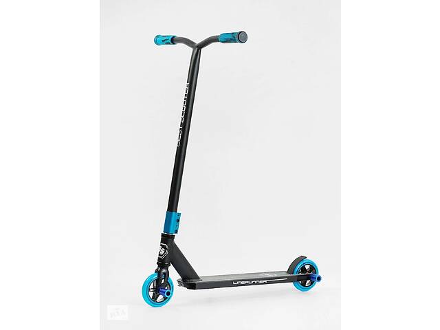 Самокат трюковый Best Scooter LineRunner 50х10 см Black with Blue (129761)