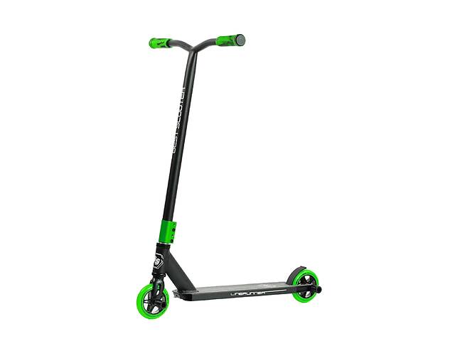 Самокат трюковый Best Scooter LineRunner 50х10 см Black with Green (129762)