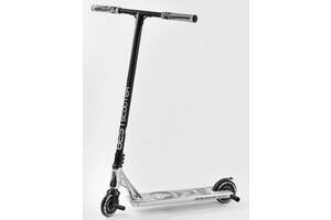 Самокат трюковый Best Scooter 'SIMBIOTE' HIC-система, ПЕГИ, алюминиевый диск и дека Black/Grey (102308)