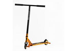 Самокат трюковый Best Scooter Skull and Snake HIC-система пеги алюминиевый диск и дека 100 кг Orange (107482)