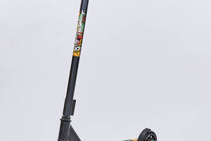 Самокат трюковый с алюминиевыми колесами planeta-sport MICMAX D60 Черно-салатовый
