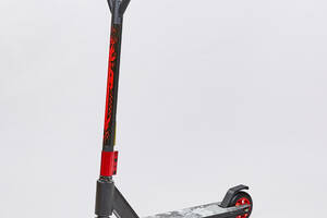 Самокат трюковый с алюминиевыми колесами planeta-sport MICMAX D02 Черно-красный