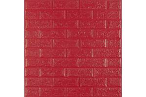 Самоклеящаяся 3D панель малиново-красная 700х770х5мм (108-5) (SW-00001364)