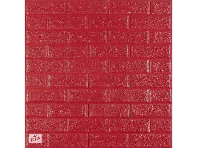 Самоклеящаяся 3D панель малиново-красная 700х770х5мм (108-5) (SW-00001364)