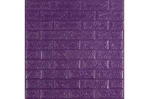 Самоклеющаяся 3D панель под фиолетовый кирпич 700x770x5мм (16-5) (SW-00000150)