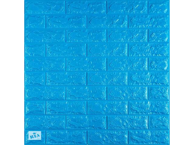 Самоклеющаяся 3D панель под синий кирпич 700x770x7мм (3-7) (SW-00000060)