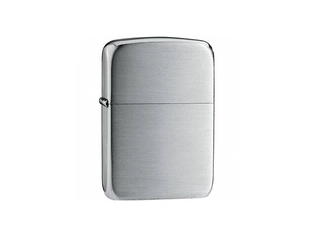 Серебряная бензиновая зажигалка Zippo 24 Silver 1941 Replica Hand Satin Sterling (24)