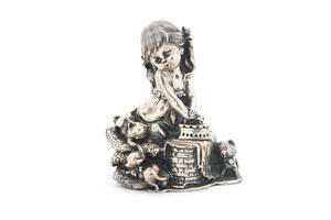 Серебряная фигура ручной работы Маленькая девочка сер00056 Оникс