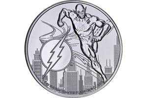 Серебряная монета 1oz Лига Справедливости Комиксов DC: Флэш 2 доллара 2022 Ниуэ