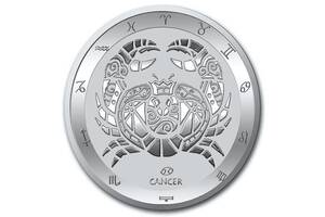 Серебряная монета 1oz Рак 5 долларов 2021 Токелау