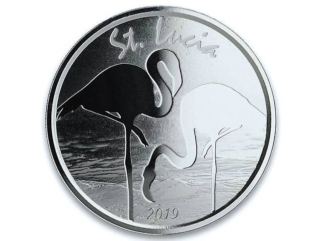 Срібна монета 1oz Сент-Люсія 2 долари 2019 Сент-Люсія
