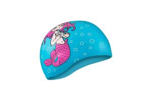 Шапка для плавания Aqua Speed KIDDIE Mermaid 1784 (142-Mermaid) голубой Дет OSFM (5908217617842)