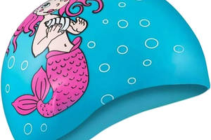 Шапка для плавания Aqua Speed KIDDIE Mermaid 1784 (142-Mermaid) голубой Дет OSFM (5908217617842)