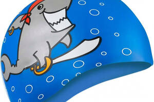 Шапка для плавания Aqua Speed KIDDIE Shark 1783 (142-Shark) синий Дет OSFM (5908217617835)