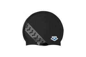 Шапка для плавания Arena TEAM STRIPE CAP (001463-105) черный Уни OSFM