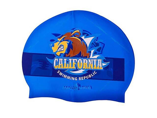Шапочка для плавания California M055833000W Mad Wave Темно-синий (60444069)