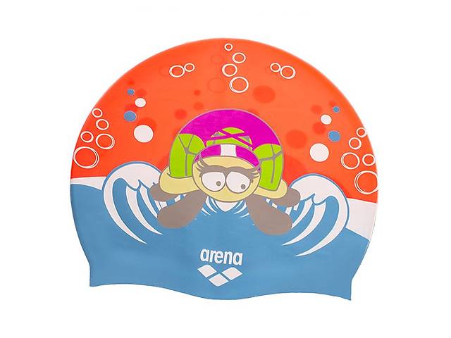 Шапочка для плавания детская AWT Multi AR91925-20 Arena Оранжево-голубой (60442074)