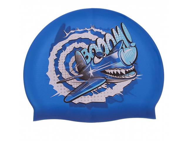 Шапочка для плавання Дитяча MadWave crazy fly M057807000W Блакитний (KL00319)