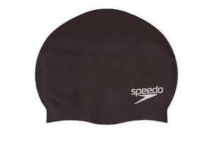 Шапочка для плавання Дитяча Speedo Plain Flat Silicone cap 8709931959 One Size Чорний (SK001018)