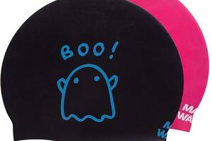 Шапочка для плавания двухсторонняя BOO! Reversible M055022 Mad Wave Черно-розовый (60444175)