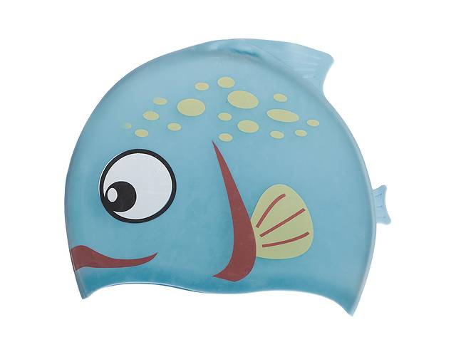Шапочка для плавання Риба PL-1823 One Size Блакитний (SK001020)