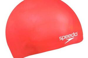 Шапочка для плавания Speedo Plain Moulded Silicone Junior Cap 8-709900004 Красный (5051746363923)