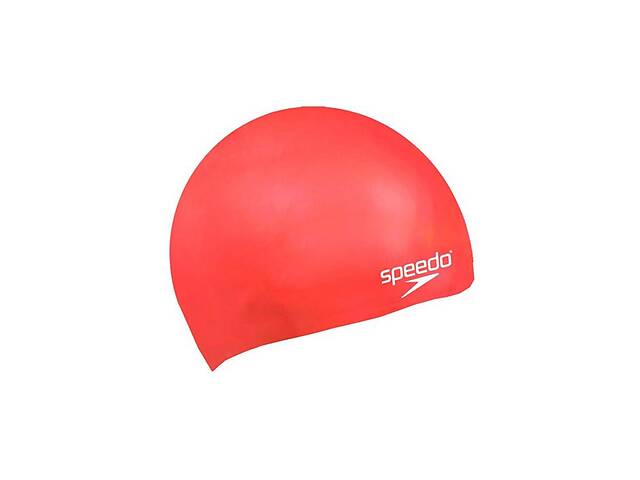 Шапочка для плавания Speedo Plain Moulded Silicone Junior Cap 8-709900004 Красный (5051746363923)