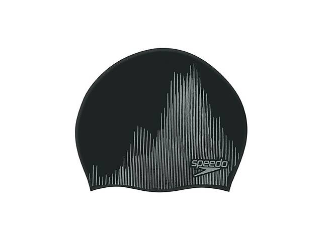 Шапочка для плавания Speedo Rev Moud Silc Cap Au Черный/Серый (8-09337F935) (5053744632452)