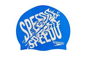 Шапочка для плавания SPEEDO SLOGAN PRINT 808385B957 Синий-серый