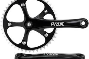 Шатуни ProX Fix Bike Alu 46T алюміній Чорний (C-UN-MK-0075)