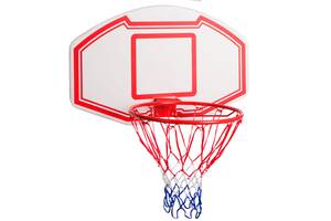 Щит баскетбольный с кольцом и сеткой SP-Sport S005 d-45см Красный
