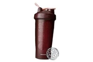 Шейкер BB Classic Loop Blender Bottle 820мл Темно-коричневый Розы (09234004)