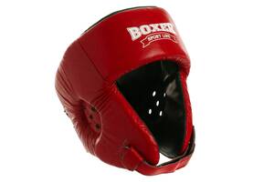 Шлем боксерский открытый кожаный BOXER 2027 Красный L
