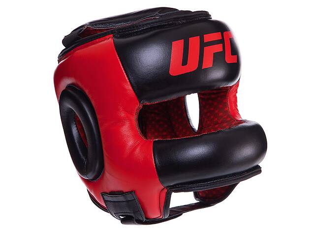 Шлем боксерский с бампером кожаный Pro UHK-75062 UFC S Черный (37512080)