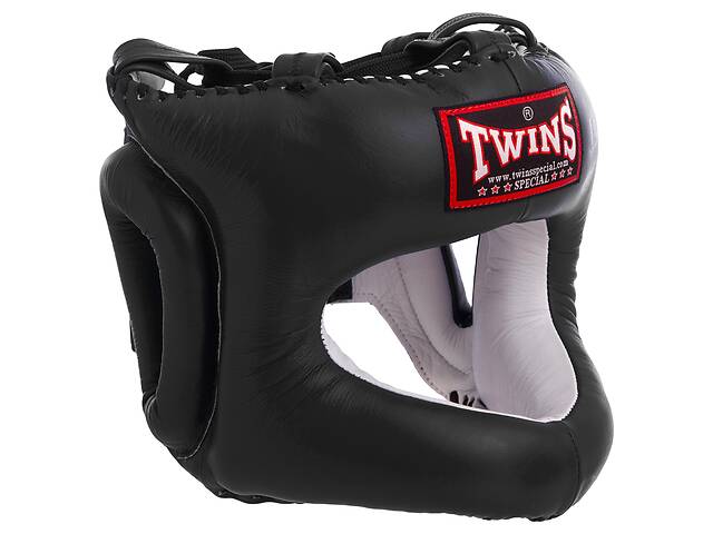 Шлем боксерский с бампером кожаный TWINS HGL9 XL Черный