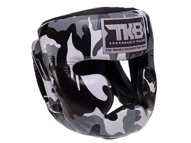 Шлем боксерский с полной защитой Empower Camouflage TKHGEM-03 Top King Boxing S Камуфляж серый (37551049)