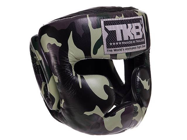 Шлем боксерский с полной защитой Empower Camouflage TKHGEM-03 Top King Boxing S Камуфляж зеленый (37551049)